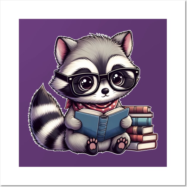 Smart Racoon Wall Art by InfiniteZone